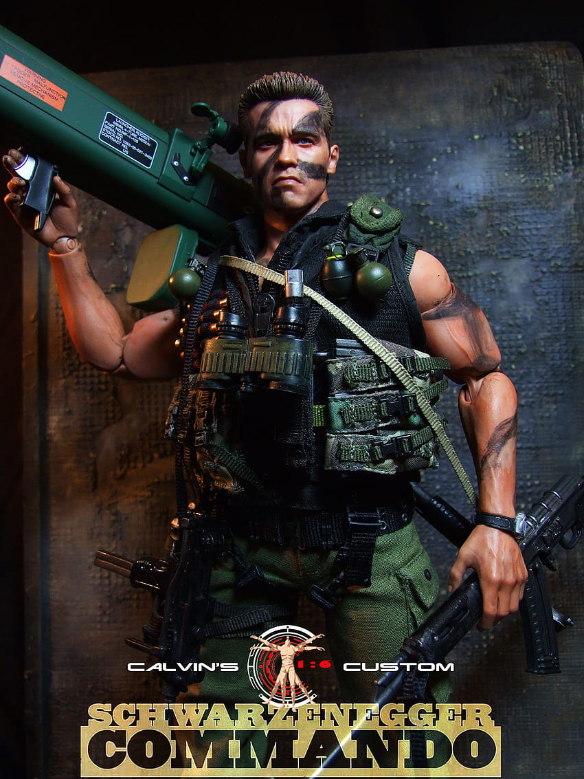 Calvin S Custom One Sixth Scale Commando Figure, commando movie HD phone wallpaper