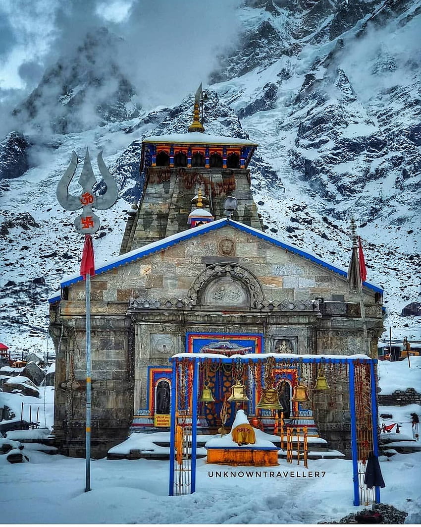 Himalaya, India, teléfono kedarnath shiv fondo de pantalla del teléfono