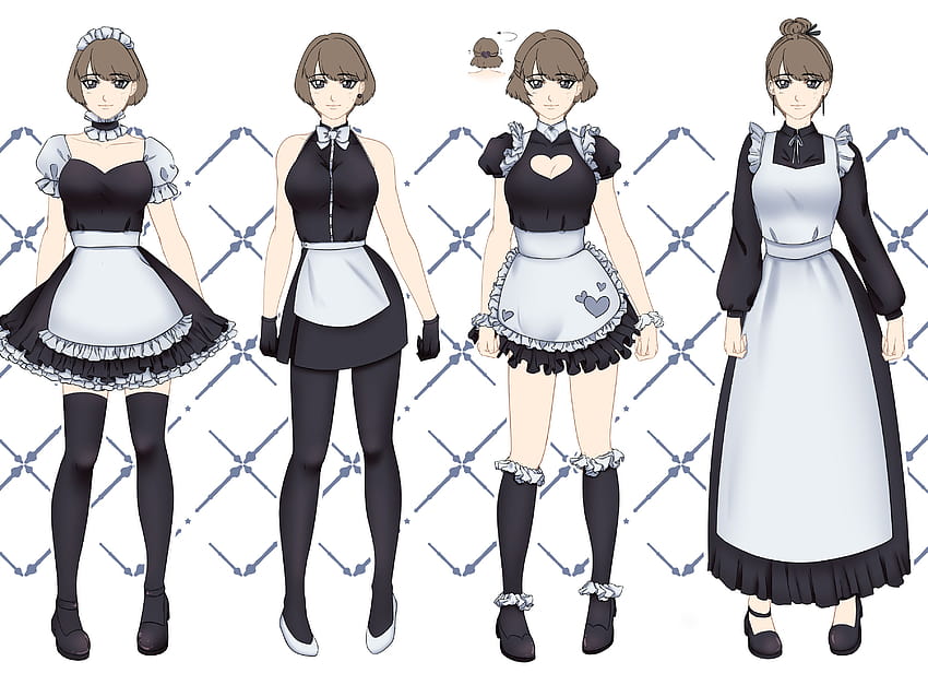 Maid Dress Base Drawing, maid outfits HD wallpaper | Pxfuel