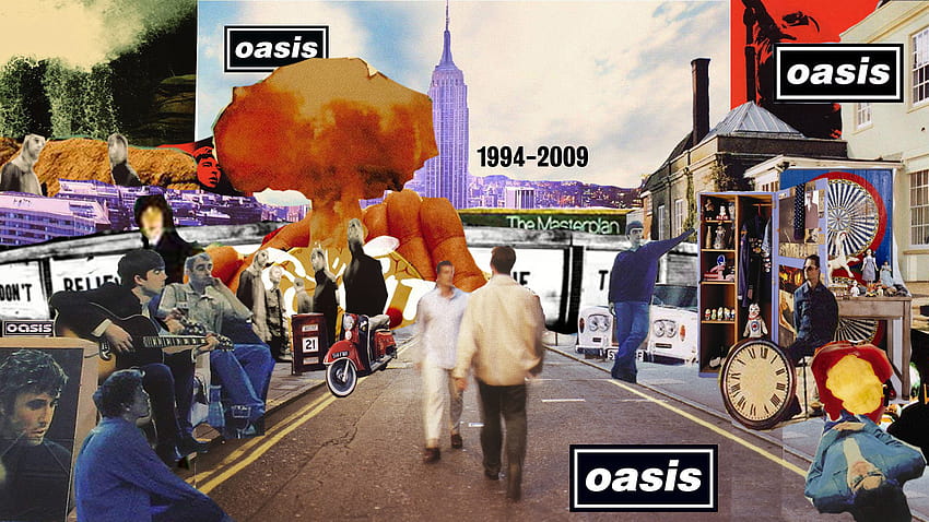 Wszystkie 11 albumów Oasis na jednym komputerze: oaza Tapeta HD
