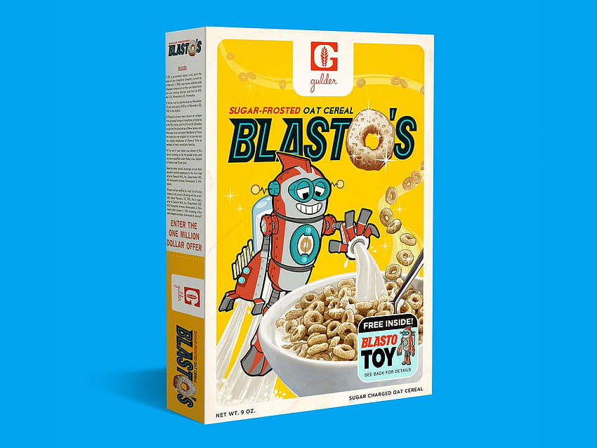 Blasto's by Ben Reynolds on Dribbble, vintage cereal mascot HD wallpaper