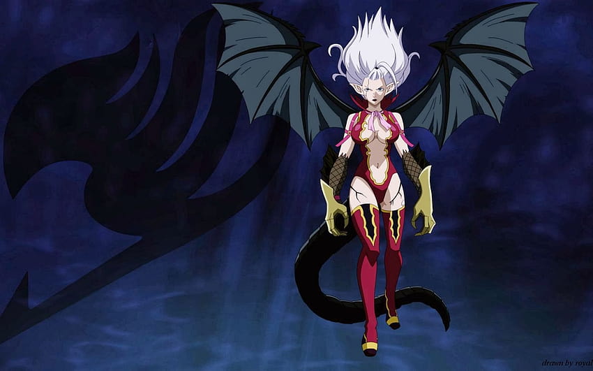 mirajane strauss demon satan anime girl fairy tail, devil anime girls HD wallpaper