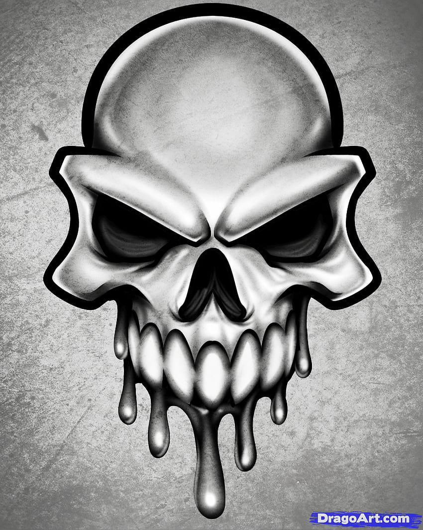 Cool Skull Drawing, Clip Art, Clip, cool skulls fondo de pantalla del teléfono