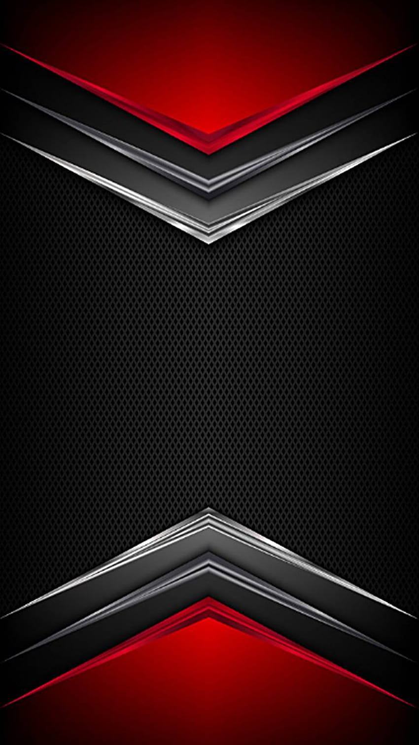 Schwarz und Rot Metallic, Schwarz Rot und Silber HD-Handy-Hintergrundbild