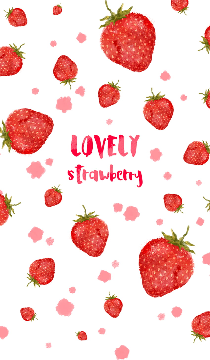Strawberry Aesthetic, strawberries aesthetic HD phone wallpaper