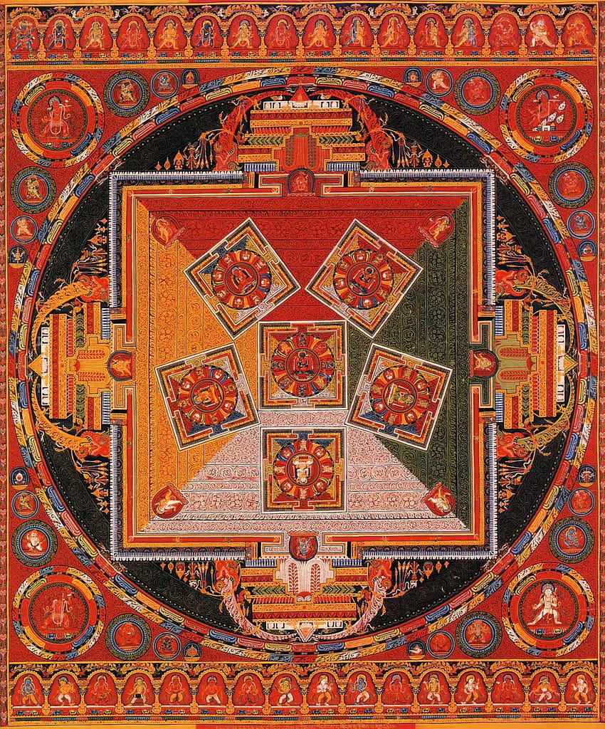 File:Mandala of the Six Chakravartins.JPG, buddhist mandala HD phone wallpaper