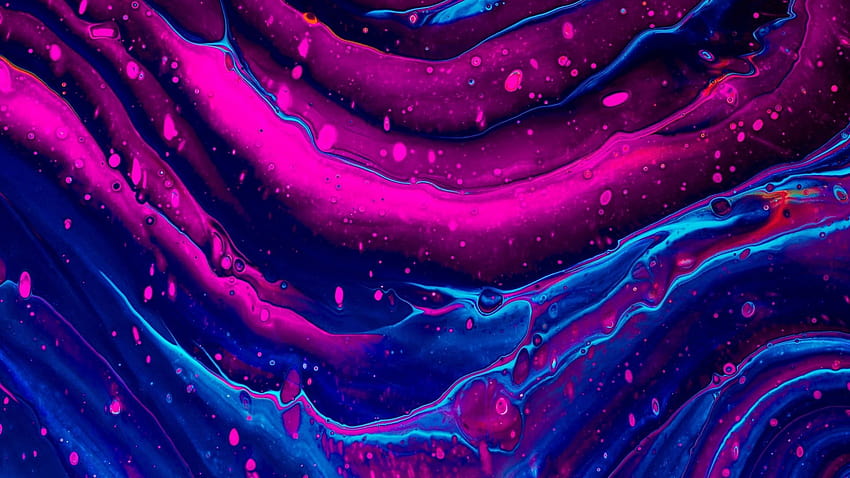 flusso liquido, astratto, arte rosa Sfondo HD