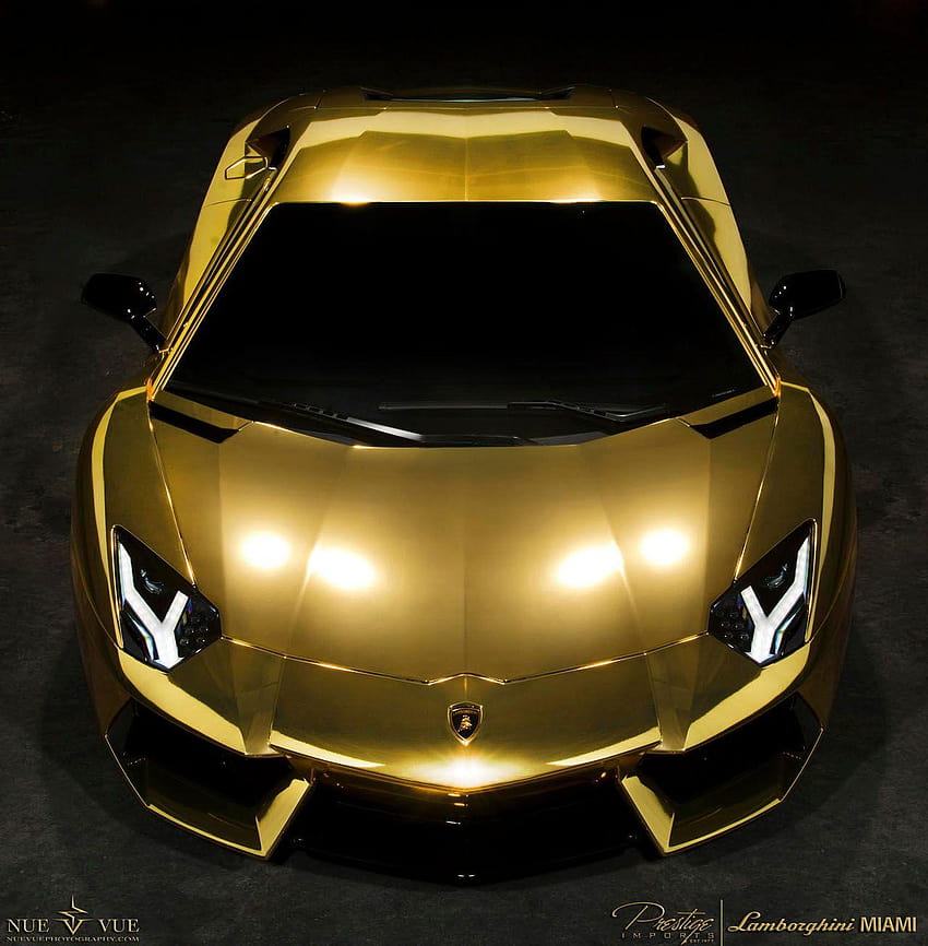 Gold Lamborghini Ferrari, gold ferrari HD phone wallpaper