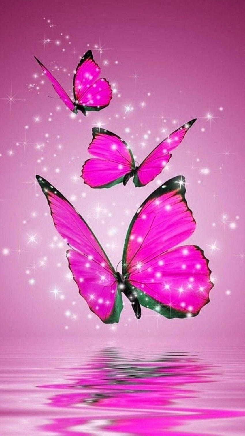 Pink Butterfly For Android, butterfly mobile HD phone wallpaper