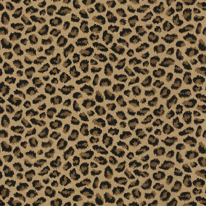 Faux Leopard Spots Tan Brown จุดดำ ดำและน้ำตาล วอลล์เปเปอร์โทรศัพท์ HD