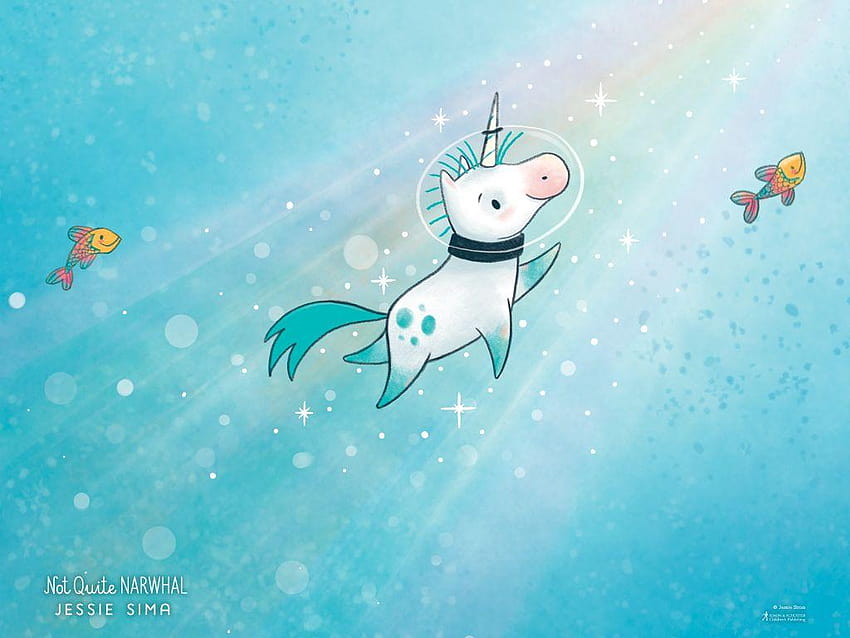 Not Quite Narwhal by Jessie Sima, narwhale HD wallpaper