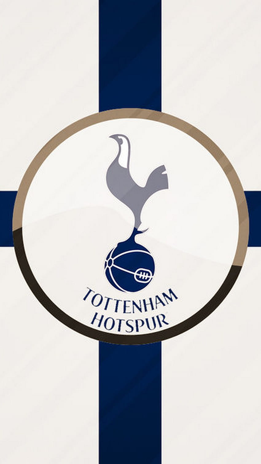 Tottenham Hotspur para iPhone, logotipo de tottenham fondo de pantalla del teléfono