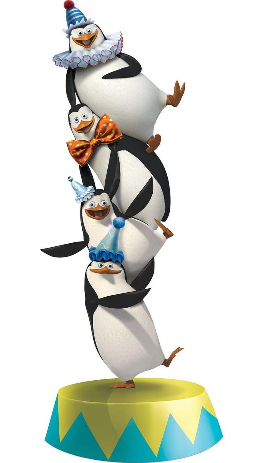 1080x1920 Pinguine aus Madagaskar mobiler Zirkus HD-Handy-Hintergrundbild