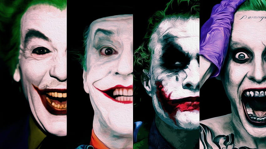 : visage, Joker, rire, DC Comics, New 52, ​​comics, Batman, joker face Fond d'écran HD