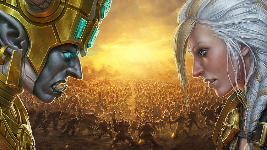 Plakat World of Warcraft Battle for Azeroth, gry i tła Tapeta HD