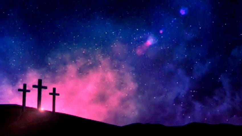 Християнски фонове за видеоклипове, фон на кръста на Исус HD тапет