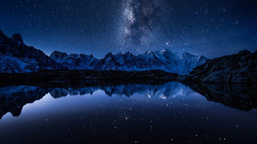 Weißer See, Mont Blanc HD-Hintergrundbild