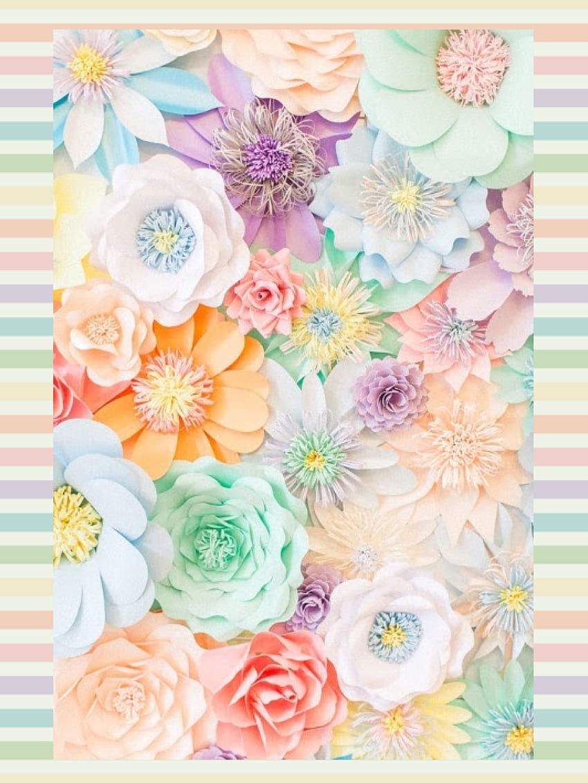 Pastel Color Flowers Backgrounds, spring flowers pastel color HD phone wallpaper