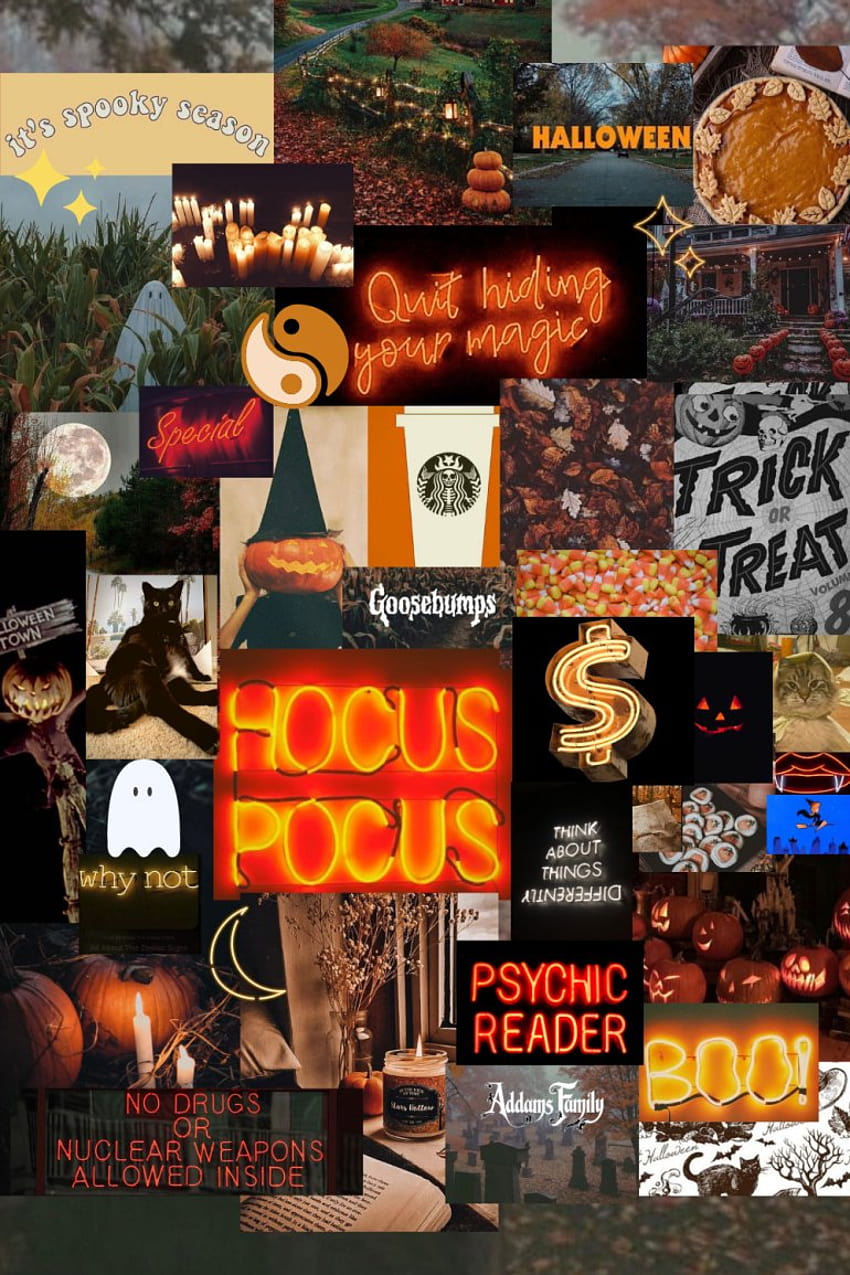 30 Autumn Collage : Halloween Collage, halloween 2022 HD phone ...