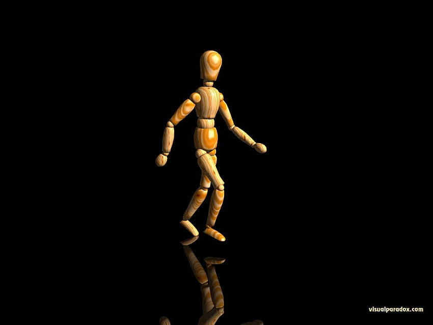 Visual Paradox 3D „Walking Wood“ Größe 1024 x 768, 3D-Grafik HD-Hintergrundbild