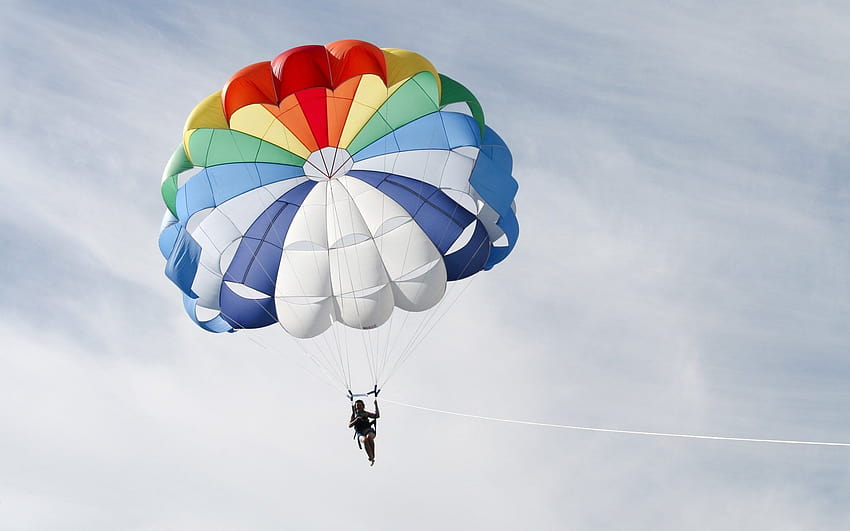Fantastico paracadute, parasailing Sfondo HD