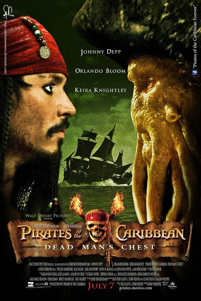 Pirates Of The Caribbean Poster: 6 Amazing Posters, iphone davy jones ...