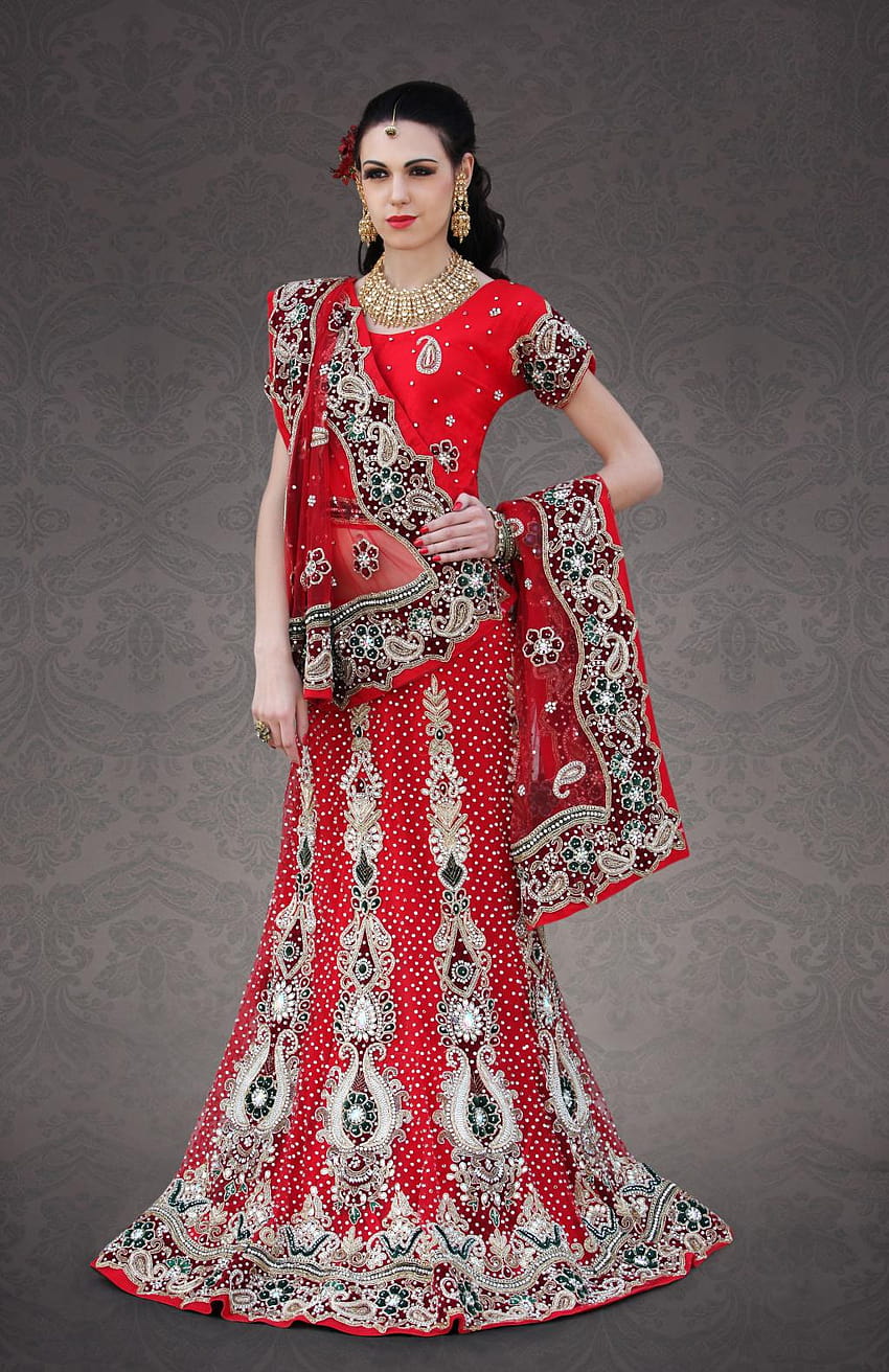 인도 신부 Lehenga 온라인 인도 Lehenga 드레스 스위트 디자인 2014 [1024x1580] for your , Mobile & Tablet HD 전화 배경 화면