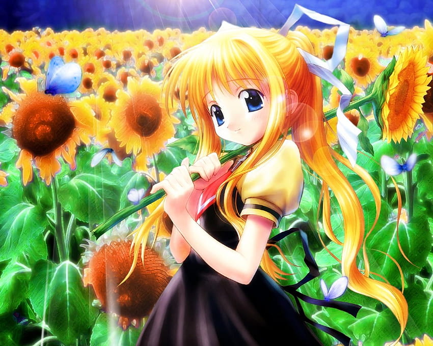 HD Orange Long Anime Girl Hair PNG | Citypng