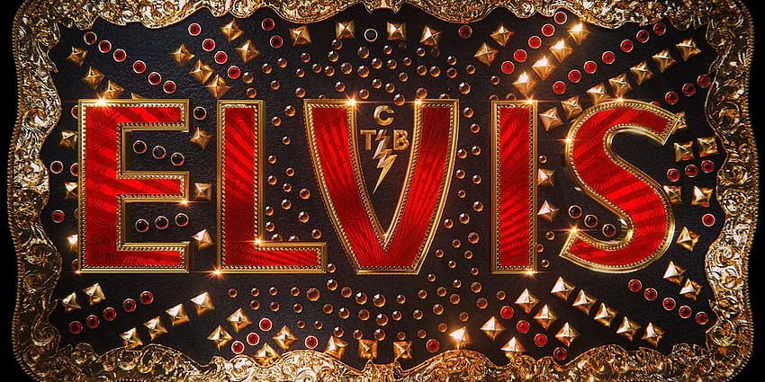 Das erste Elvis-Filmplakat verweist auf die ikonischen Gürtelschnallen des King of Rock HD-Hintergrundbild