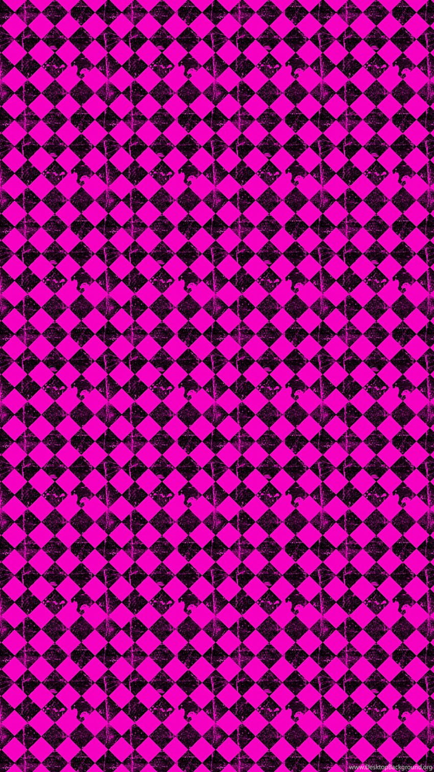 Hot Pink Grunge Checkers Backgrounds HD phone wallpaper