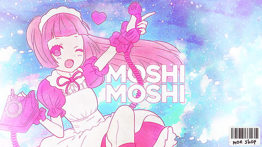 moe ,cartoon,pink,anime,illustration,fictional character, moe shop HD wallpaper