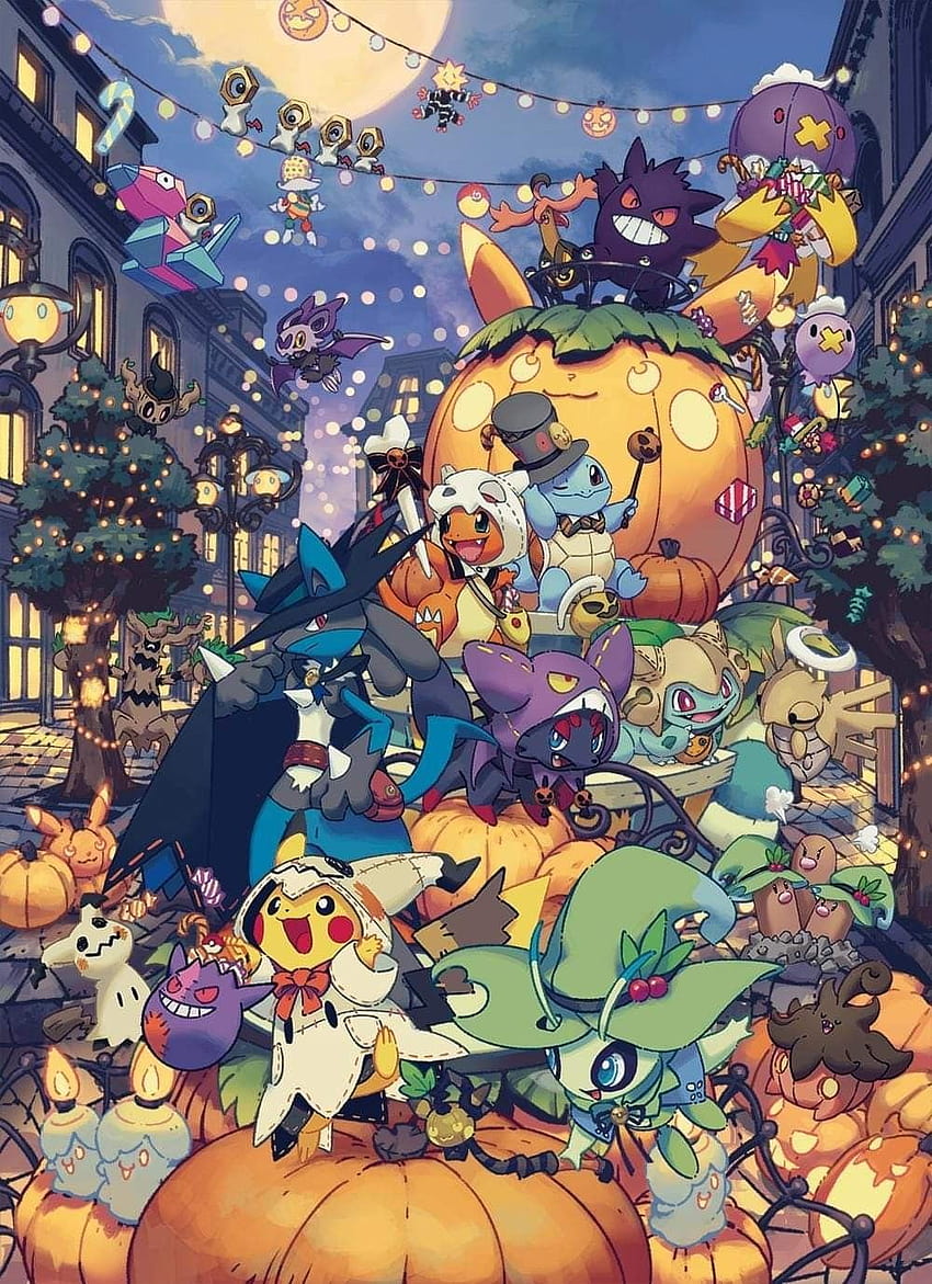 2020'de Pokémon'da Jeice Lima, cadılar bayramı festivali animesi HD telefon duvar kağıdı