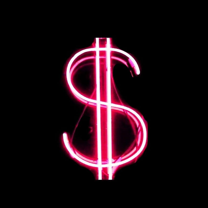 Neon Money, dinheiro vermelho Papel de parede de celular HD