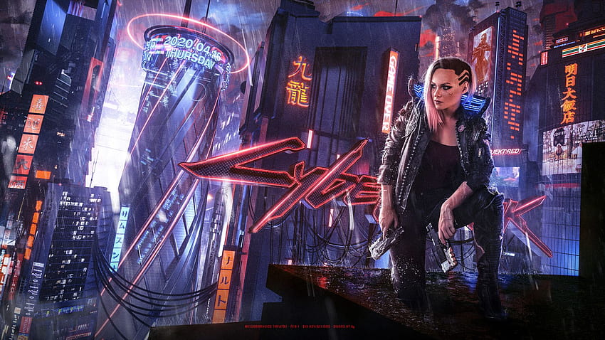 Cyberpunk 2077 Fem V by 空空 Kongkong ft. Irina Meier Kazuliski, judy alvarez cyberpunk HD wallpaper