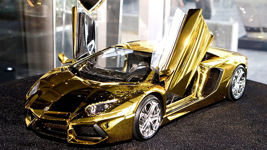 Gold lamborghini, World expensive car ...pinterest, expensive things HD wallpaper