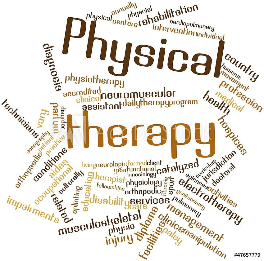 Word Cloud For Physical Therapy Wall Mural HD wallpaper