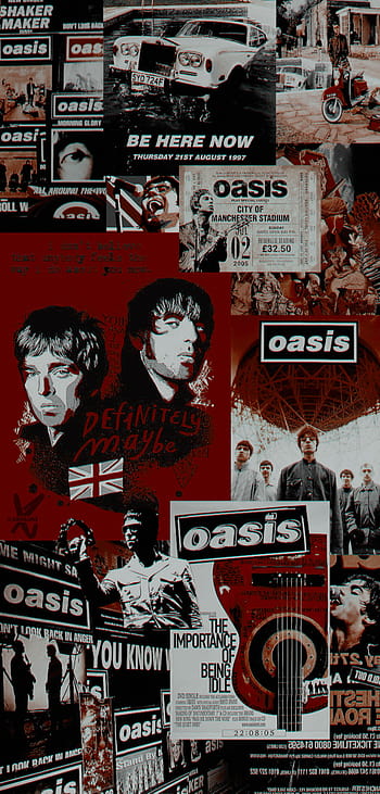 An oasis themed wallpaper I made enjoy   Oasis band Band wallpapers  Rock band posters
