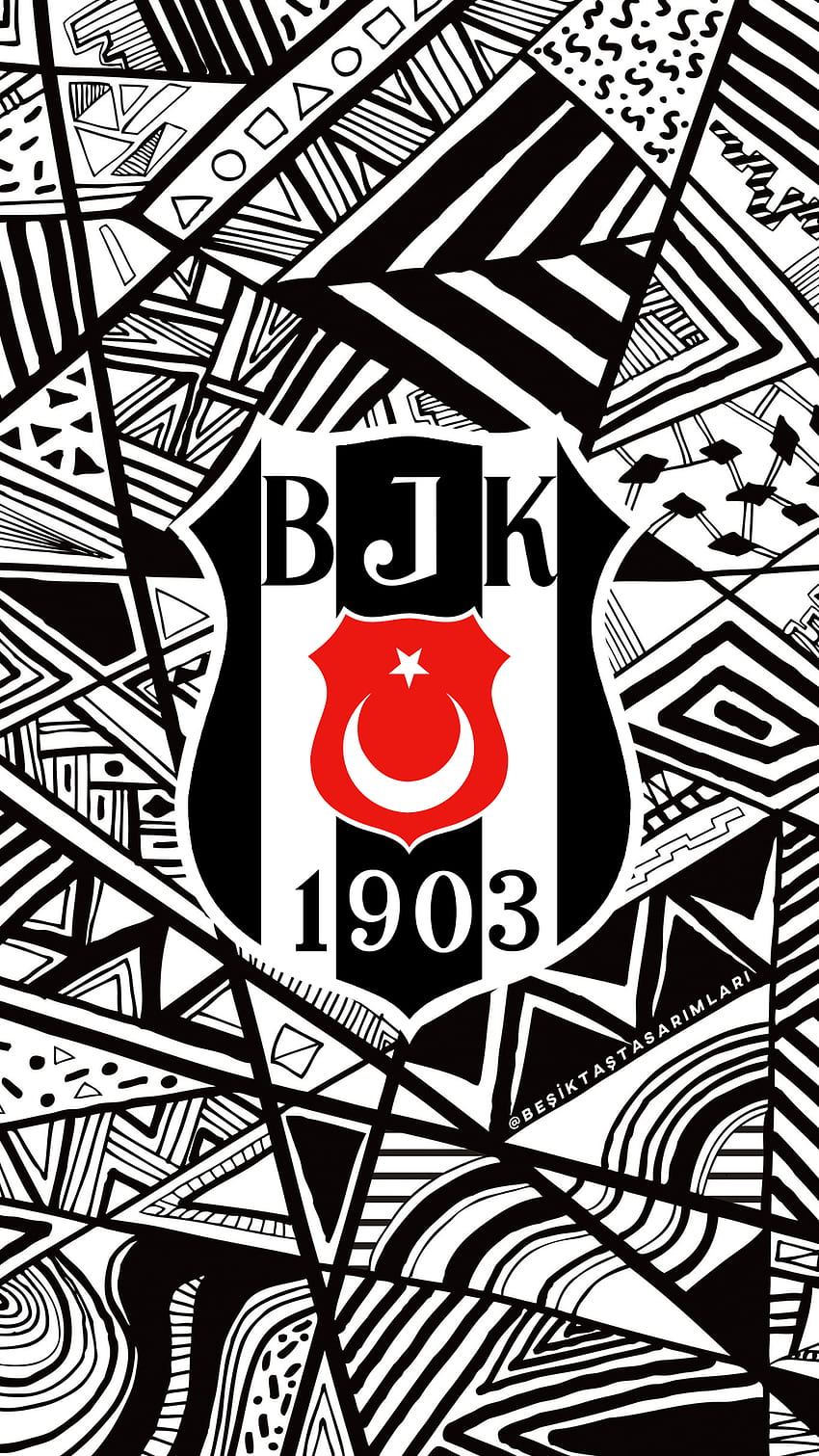 Beşiktaş Logo Serie, besiktas android fondo de pantalla del teléfono