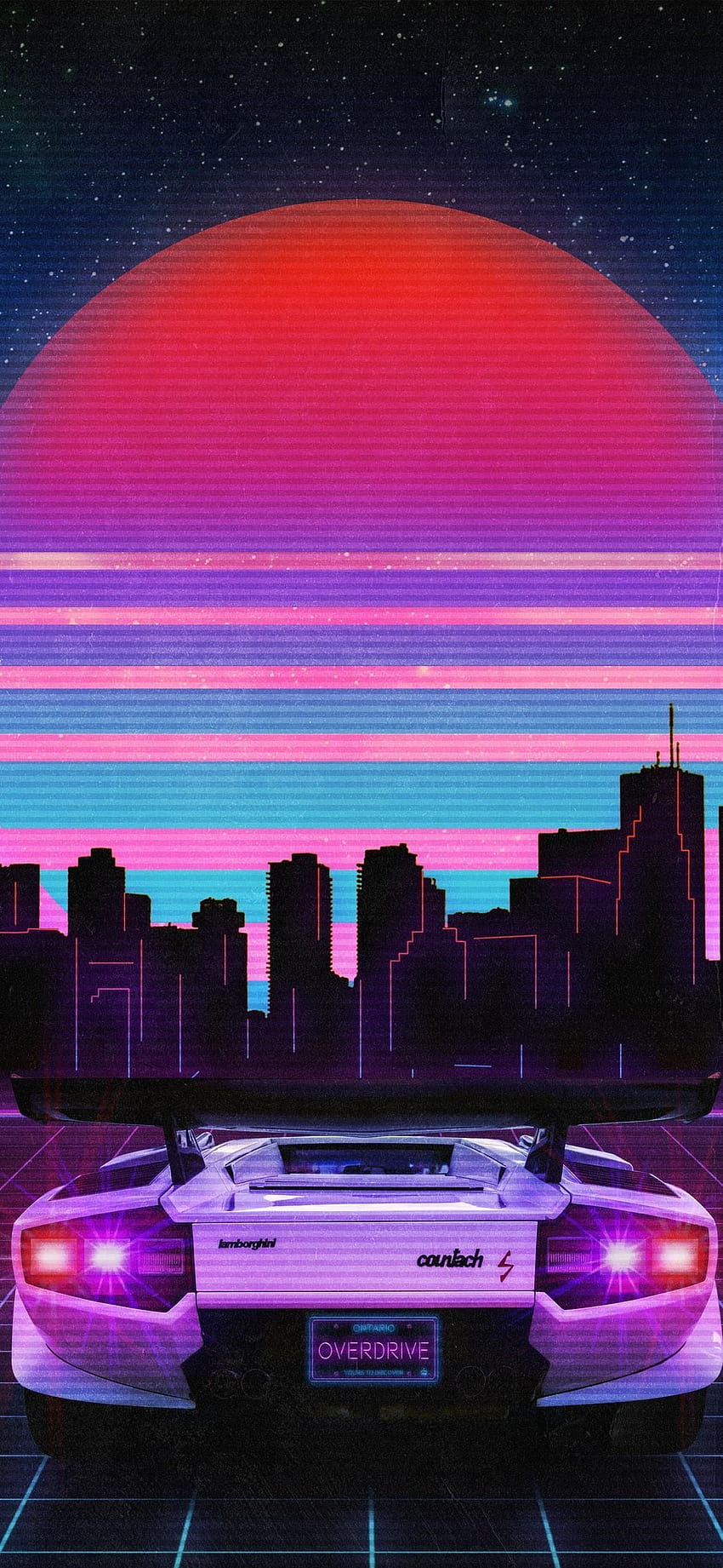 Synthwave Phone, synthwave for phone HD phone wallpaper