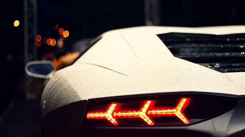 Lamborghini Aventador Taillight, tail lights HD wallpaper