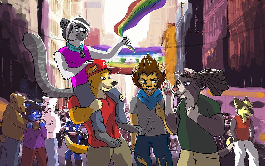 Gay Pride NYC By FizzyFoxy, gay furry pride HD wallpaper