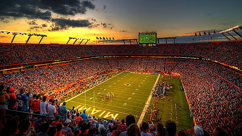 Stadiu Nfl Sun Life Stadion der Miami Dolphins, NFL-Stadion HD-Hintergrundbild