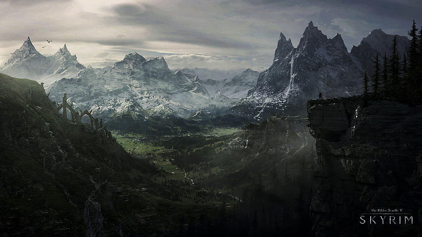 1236 The Elder Scrolls V: Skyrim, The Elder Scrolls contre Skyrim Fond d'écran HD