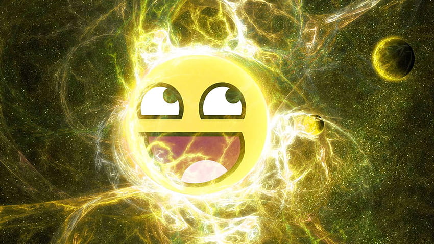 Smiley emoji, space emojis HD wallpaper
