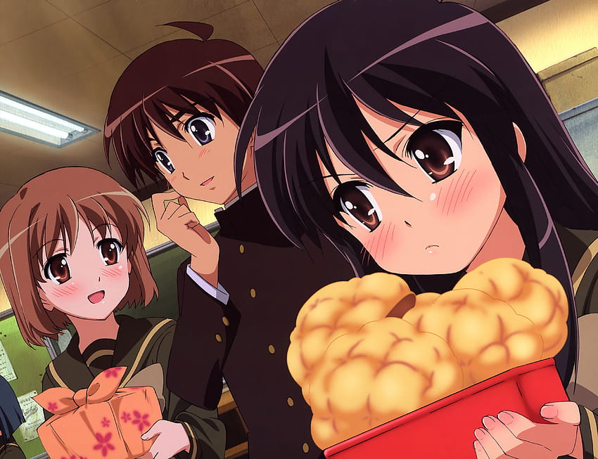 Shakugan no Shana Young man Girls Anime 3779x2903, anime bread eating race HD wallpaper