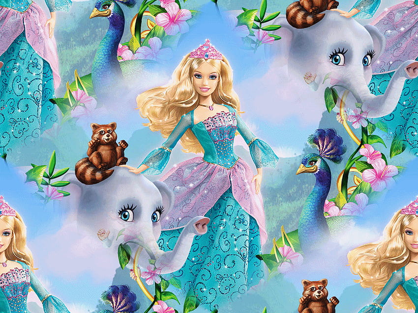 princess barbie dolls lovely graphic, new barbie HD wallpaper