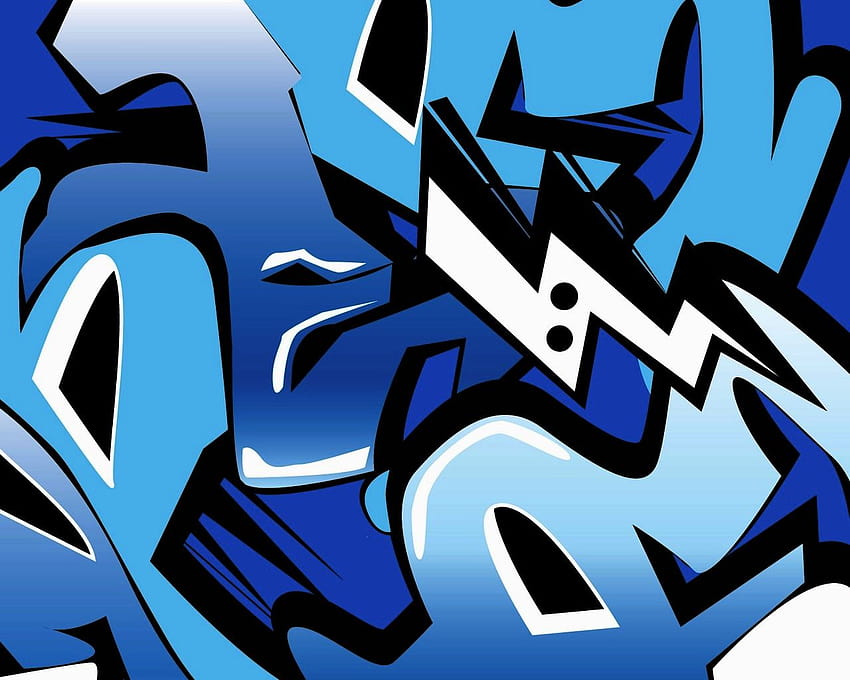 Cool Blue Graffiti , r графити HD тапет
