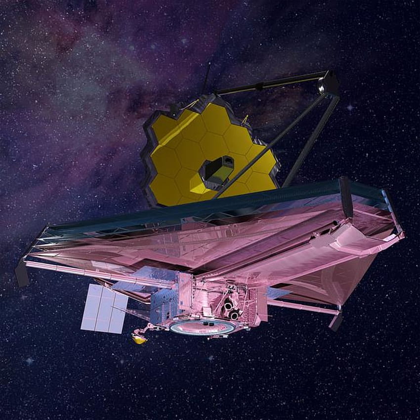 Наследникът на Хъбъл Космически телескоп Джеймс Уеб е на път за изстрелване през 2018 г., космически телескоп HD тапет за телефон