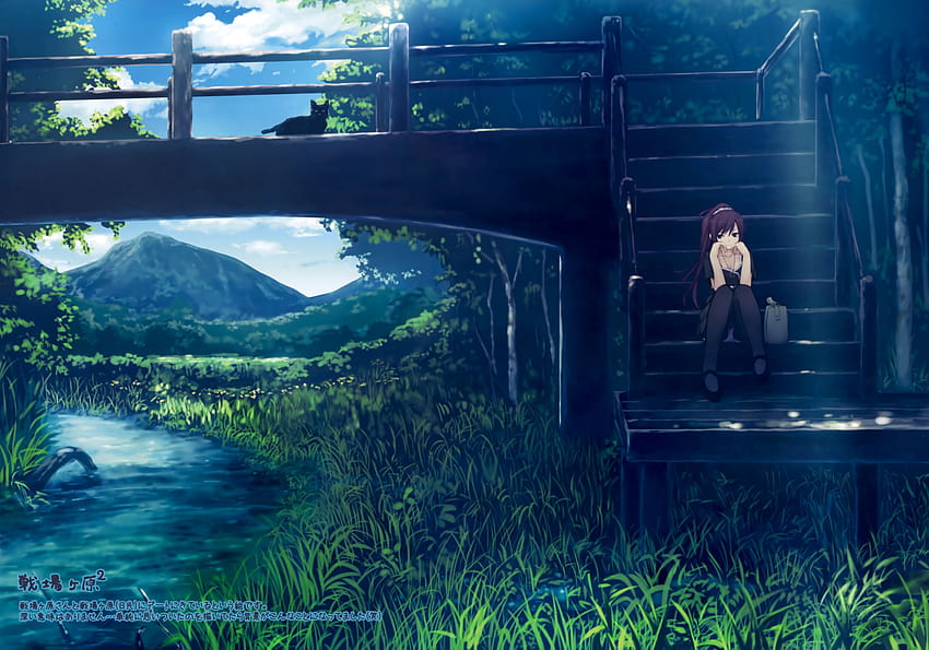 Chill Anime, chilling anime girl HD wallpaper
