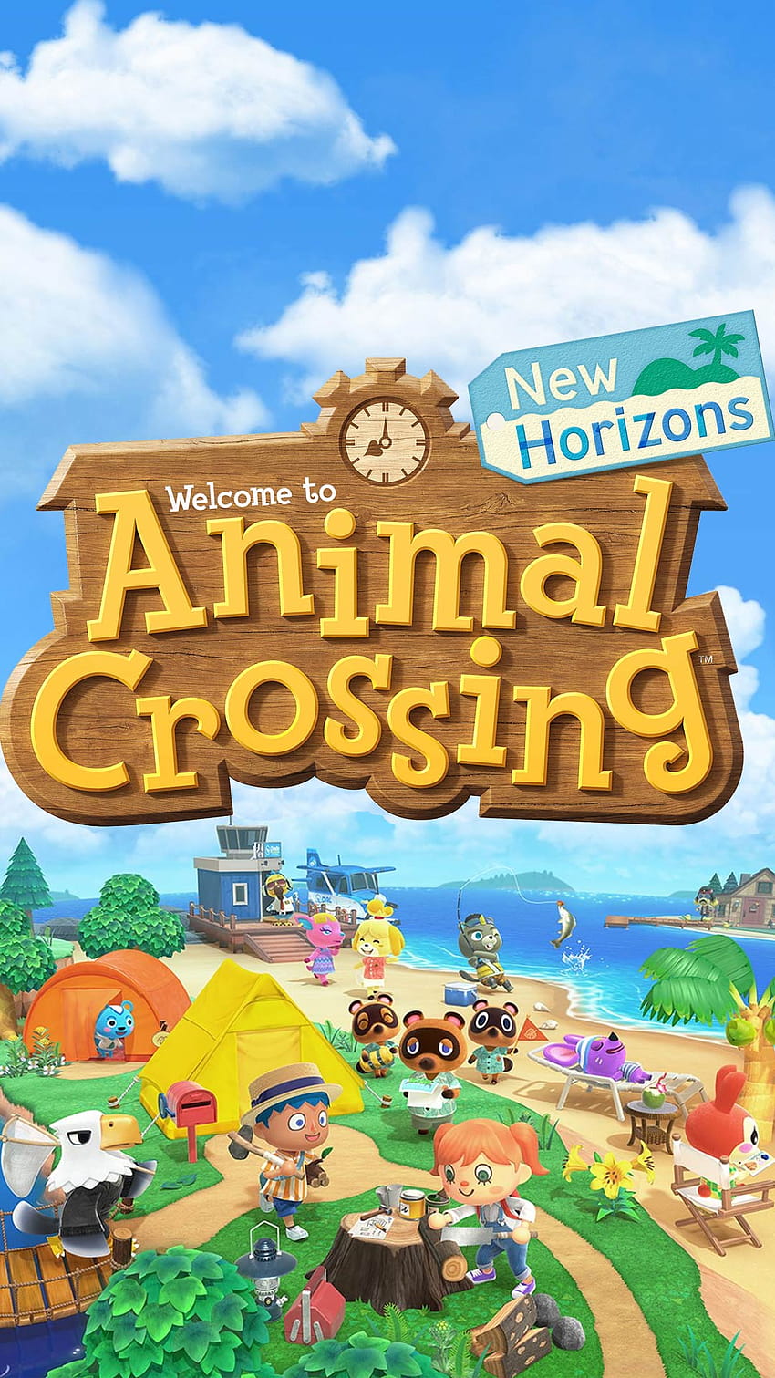 Animal Crossing พื้นหลังโทรศัพท์สุดขอบฟ้าใหม่ Animal Crossing Android วอลล์เปเปอร์โทรศัพท์ HD